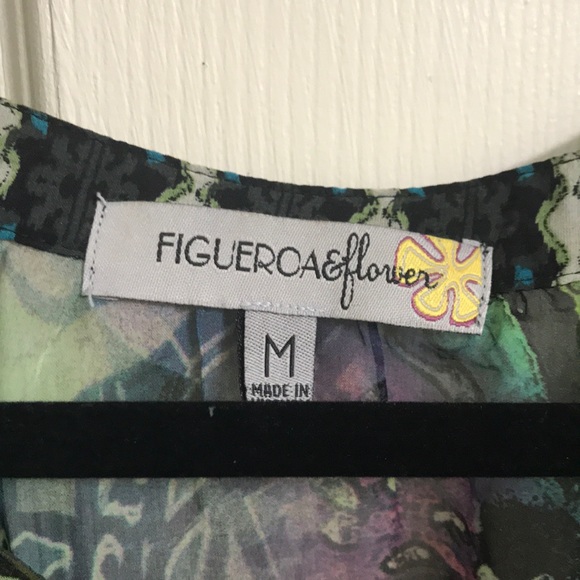 Vintage sheer boho blouse Size M - Picture 3 of 6